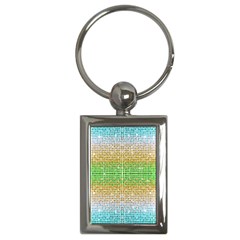 Diamond Cluster Color Bling Key Chain (rectangle) by artattack4all