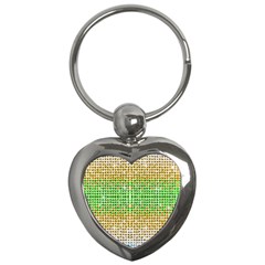 Diamond Cluster Color Bling Key Chain (heart)