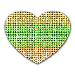 Diamond Cluster Color Bling Mouse Pad (heart)