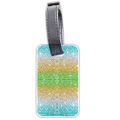 Diamond Cluster Color Bling Twin-sided Luggage Tag by artattack4all