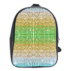 Diamond Cluster Color Bling School Bag (xl) by artattack4all