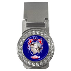 Queen Elizabeth 2012 Jubilee Year Money Clip With Gemstones (round) by artattack4all