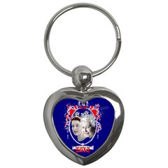 Queen Elizabeth 2012 Jubilee Year Key Chain (heart) by artattack4all