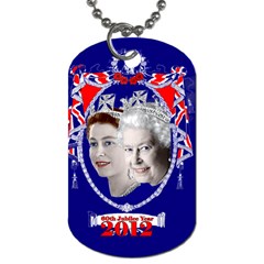 Queen Elizabeth 2012 Jubilee Year Single-sided Dog Tag by artattack4all