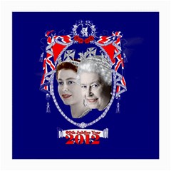 Queen Elizabeth 2012 Jubilee Year Single-sided Large Glasses Cleaning Cloth by artattack4all