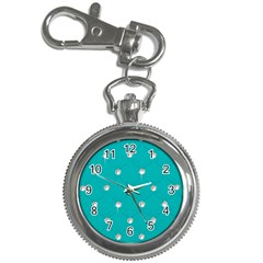 Turquoise Diamond Bling Key Chain & Watch by artattack4all