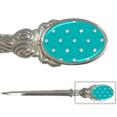 Turquoise Diamond Bling Paper Knife by artattack4all