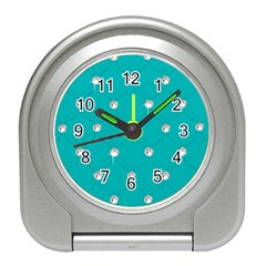 Turquoise Diamond Bling Desk Alarm Clock by artattack4all