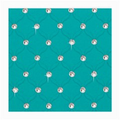 Turquoise Diamond Bling Twin-sided Large Glasses Cleaning Cloth