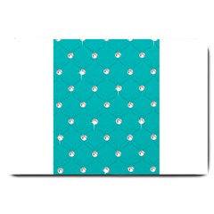 Turquoise Diamond Bling Large Door Mat by artattack4all