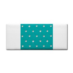 Turquoise Diamond Bling Hand Towel by artattack4all