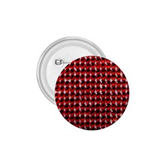 Deep Red Sparkle Bling Small Button (Round)