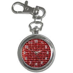 Deep Red Sparkle Bling Key Chain & Watch by artattack4all