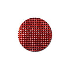 Deep Red Sparkle Bling 4 Pack Golf Ball Marker by artattack4all