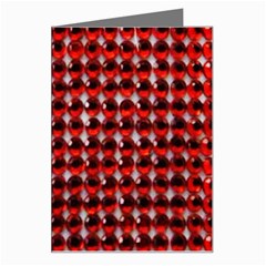 Deep Red Sparkle Bling Large Greeting Card by artattack4all