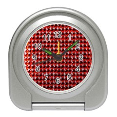 Deep Red Sparkle Bling Desk Alarm Clock by artattack4all