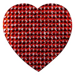 Deep Red Sparkle Bling Jigsaw Puzzle (Heart)