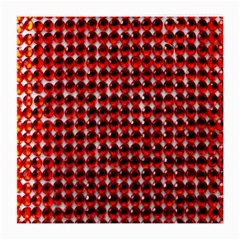 Deep Red Sparkle Bling Single-sided Large Glasses Cleaning Cloth by artattack4all