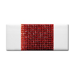 Deep Red Sparkle Bling Hand Towel