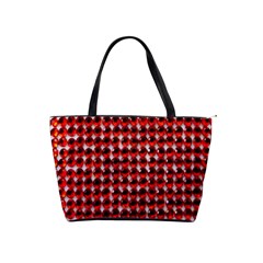 Deep Red Sparkle Bling Large Shoulder Bag by artattack4all