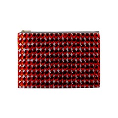 Deep Red Sparkle Bling Medium Makeup Purse by artattack4all