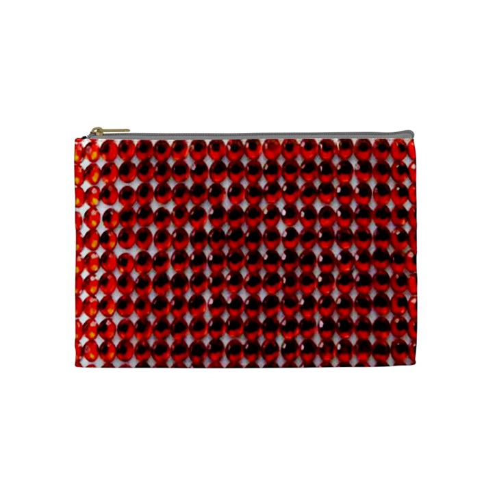 Deep Red Sparkle Bling Medium Makeup Purse