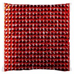 Deep Red Sparkle Bling Large Cushion Case (two Sides)