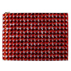 Deep Red Sparkle Bling Cosmetic Bag (xxl) by artattack4all