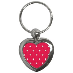 Red Diamond Bling  Key Chain (heart) by artattack4all