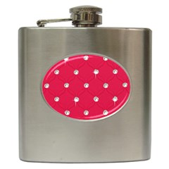 Red Diamond Bling  Hip Flask