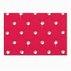 Red Diamond Bling  10 Pack Small Postcard