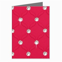 Red Diamond Bling  Large Greeting Card