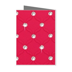 Red Diamond Bling  8 Pack Small Greeting Card