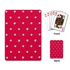 Red Diamond Bling  Standard Playing Cards