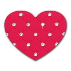 Red Diamond Bling  Mouse Pad (heart)