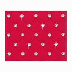 Red Diamond Bling  Twin-sided Glasses Cleaning Cloth by artattack4all