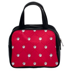 Red Diamond Bling  Twin-sided Satched Handbag