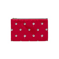 Red Diamond Bling  Small Makeup Purse