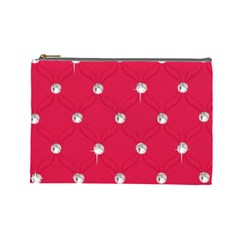 Red Diamond Bling  Large Makeup Purse