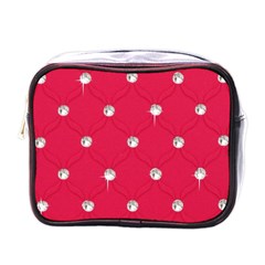 Red Diamond Bling  Single-sided Cosmetic Case