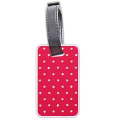 Red Diamond Bling  Single-sided Luggage Tag