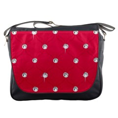 Red Diamond Bling  Messenger Bag by artattack4all