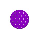 Royal Purple Sparkle Bling Golf Ball Marker Front