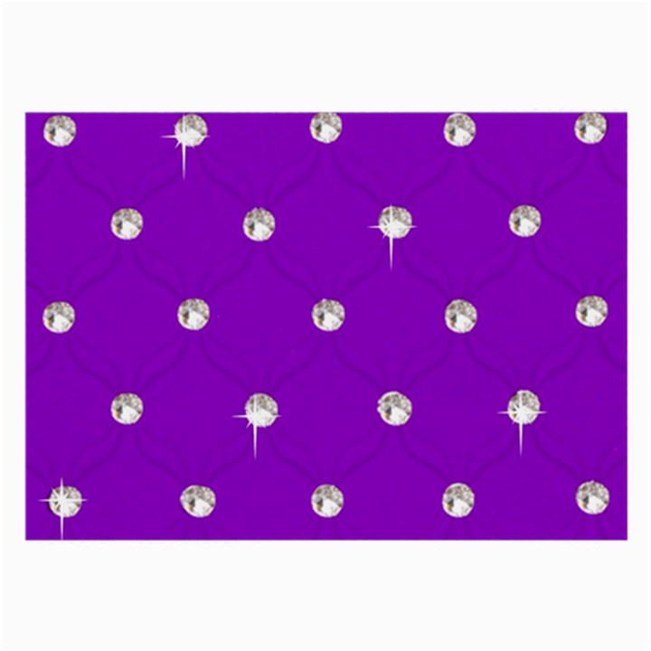 Royal Purple Sparkle Bling Single-sided Handkerchief