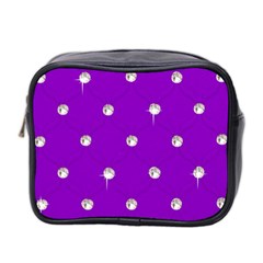 Royal Purple Sparkle Bling Twin-sided Cosmetic Case by artattack4all