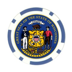 Great Seal Of Wisconsin Poker Chip