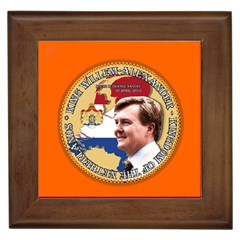 King Willem-alexander Framed Ceramic Tile