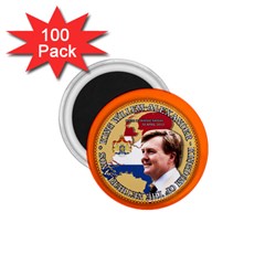 King Willem-alexander 100 Pack Small Magnet (round) by artattack4all