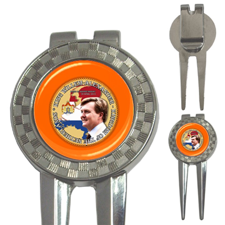 King Willem-Alexander Golf Pitchfork & Ball Marker