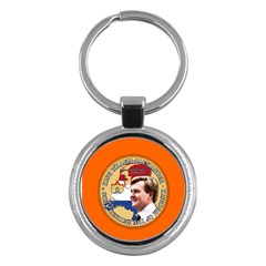 King Willem-alexander Key Chain (round) by artattack4all